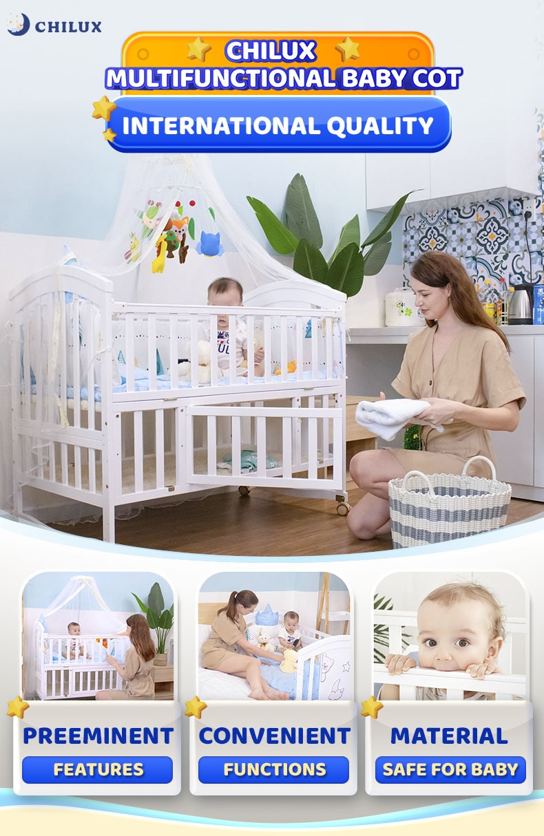 6 mode baby cot