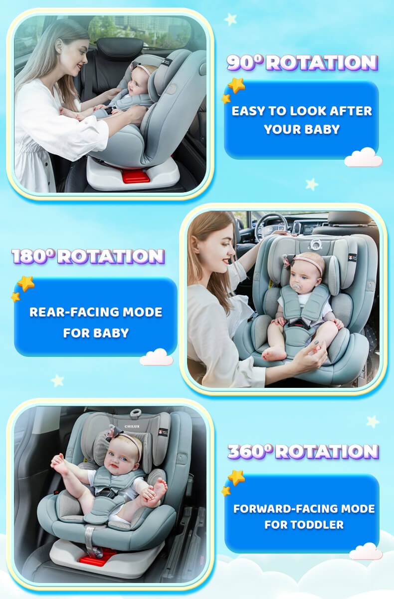 CHILUX ROY 360 BABY CAR SEAT BLUE A Gift for Baby